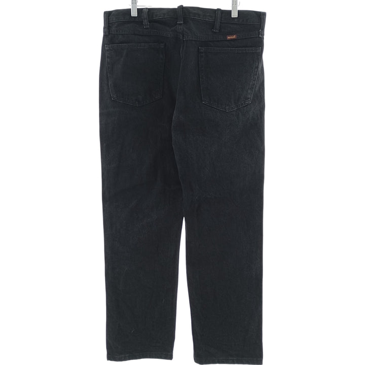 Rustler Black Denim Straight Denim Pants for Men, W36 cotton black type Vintage Second Hand