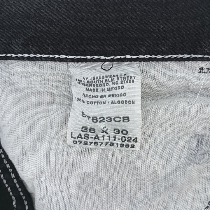 Rustler Black Denim Straight Denim Pants for Men, W36 cotton black type Vintage Second Hand