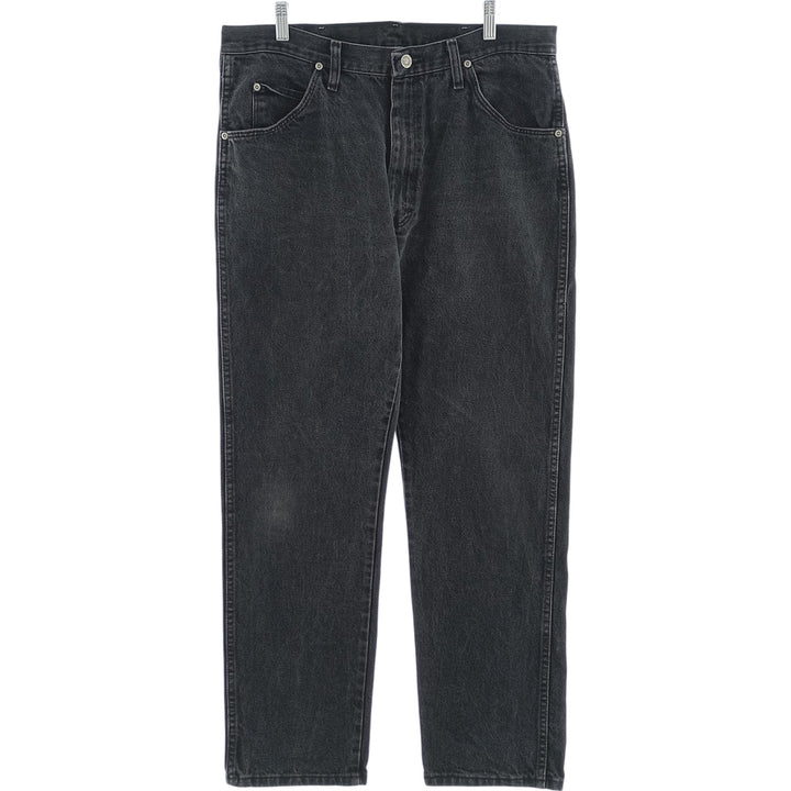 Wrangler Men's Black Denim Tapered Denim Pants, Size W36 cotton black type Vintage Second Hand
