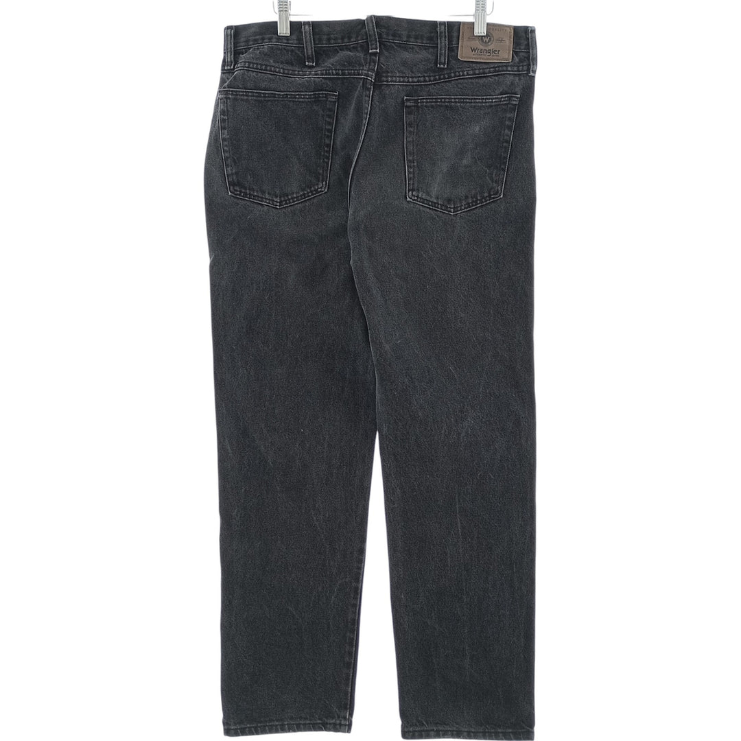 Wrangler Men's Black Denim Tapered Denim Pants, Size W36 cotton black type Vintage Second Hand