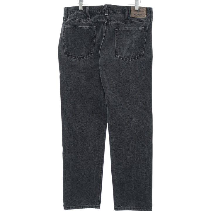 Wrangler Men's Black Denim Tapered Denim Pants, Size W36 cotton black type Vintage Second Hand