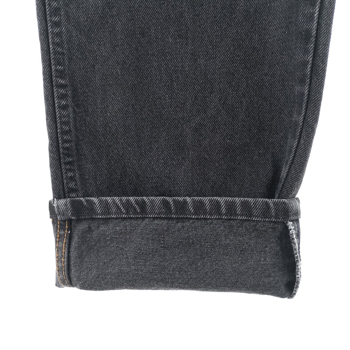 Wrangler Men's Black Denim Tapered Denim Pants, Size W36 cotton black type Vintage Second Hand