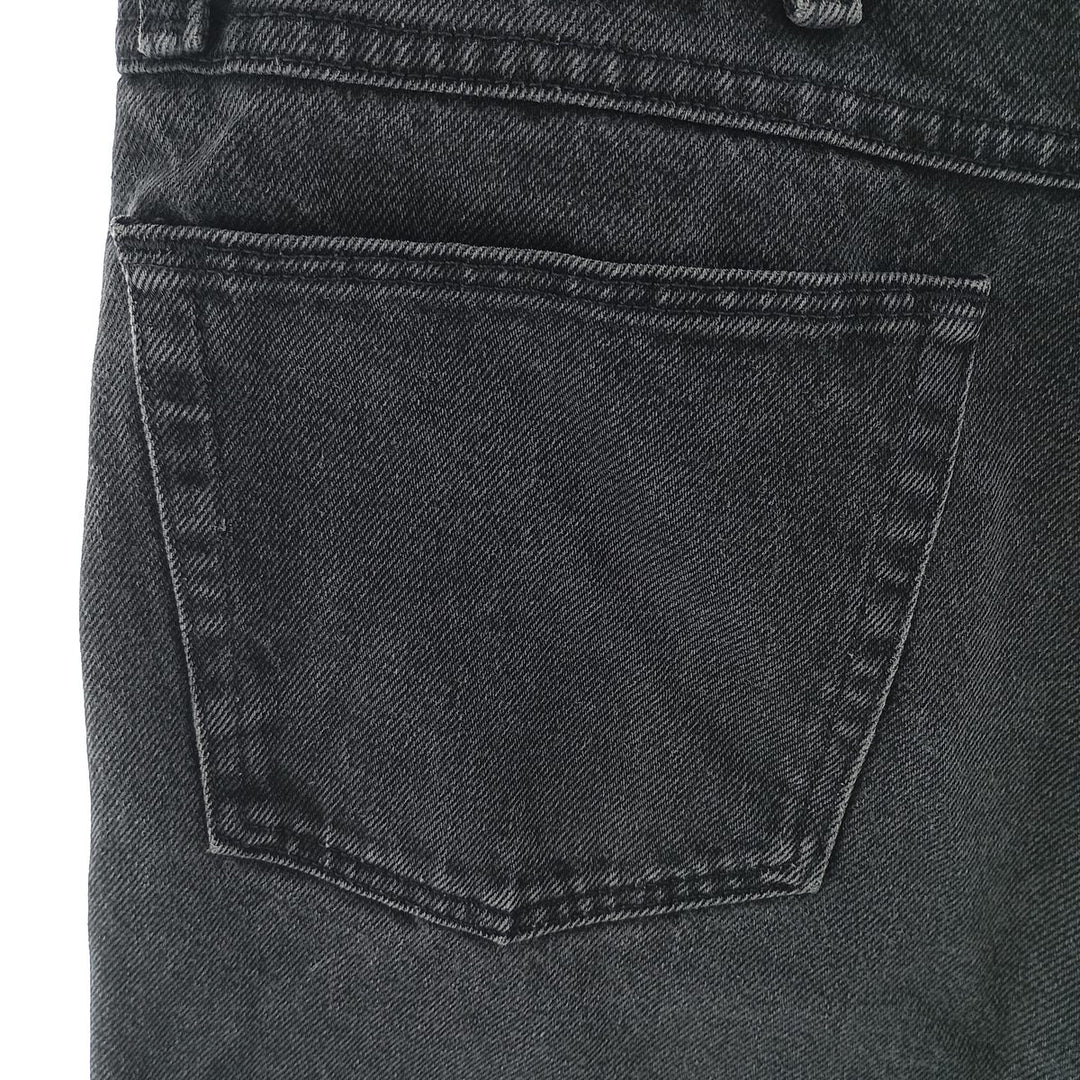 Wrangler Men's Black Denim Tapered Denim Pants, Size W36 cotton black type Vintage Second Hand