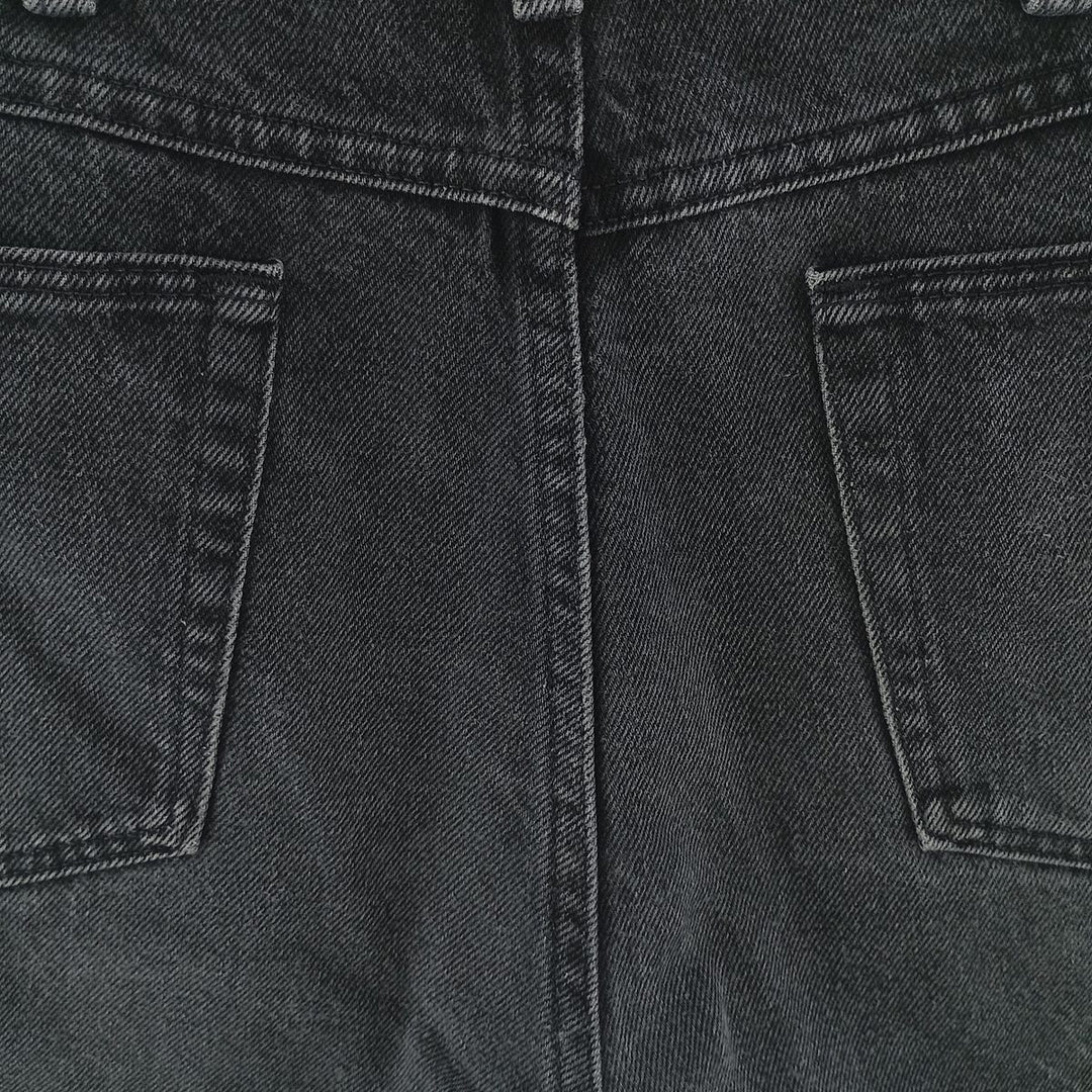 Wrangler Men's Black Denim Tapered Denim Pants, Size W36 cotton black type Vintage Second Hand
