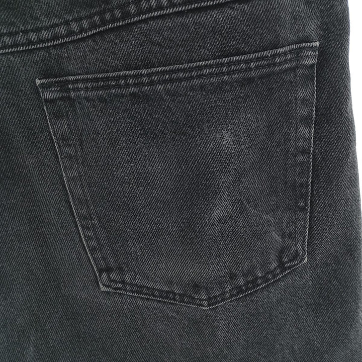 Wrangler Men's Black Denim Tapered Denim Pants, Size W36 cotton black type Vintage Second Hand