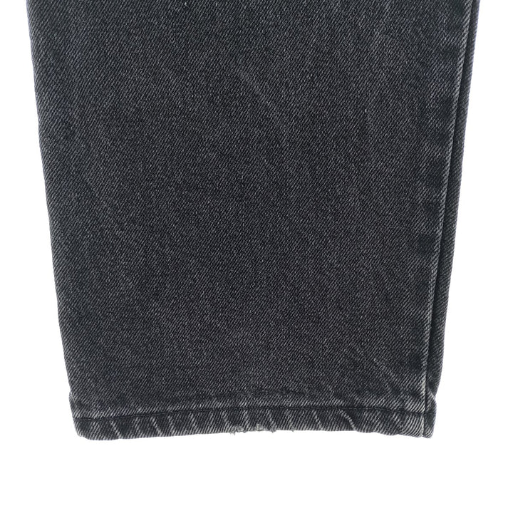 Wrangler Men's Black Denim Tapered Denim Pants, Size W36 cotton black type Vintage Second Hand