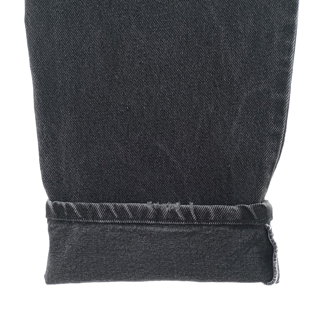 Wrangler Men's Black Denim Tapered Denim Pants, Size W36 cotton black type Vintage Second Hand