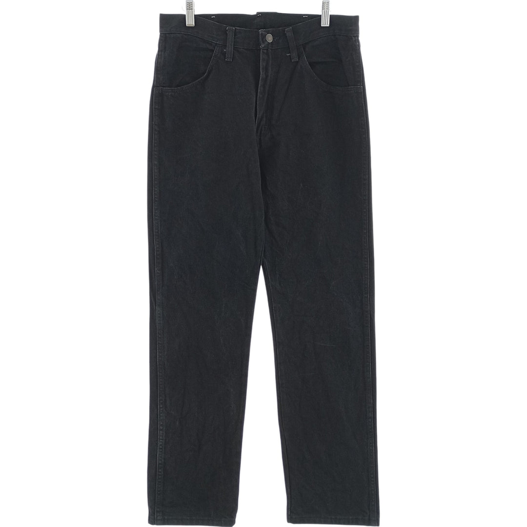 Rustler Black Denim Straight Denim Pants for Men, W32 equivalent cotton black type Vintage Second Hand