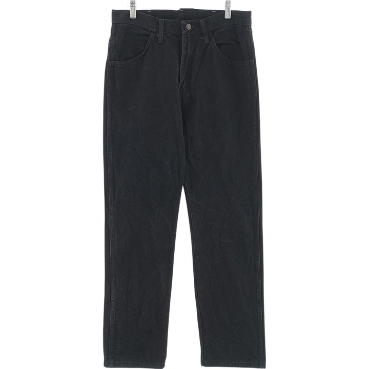 Rustler Black Denim Straight Denim Pants for Men, W32 equivalent cotton black type Vintage Second Hand