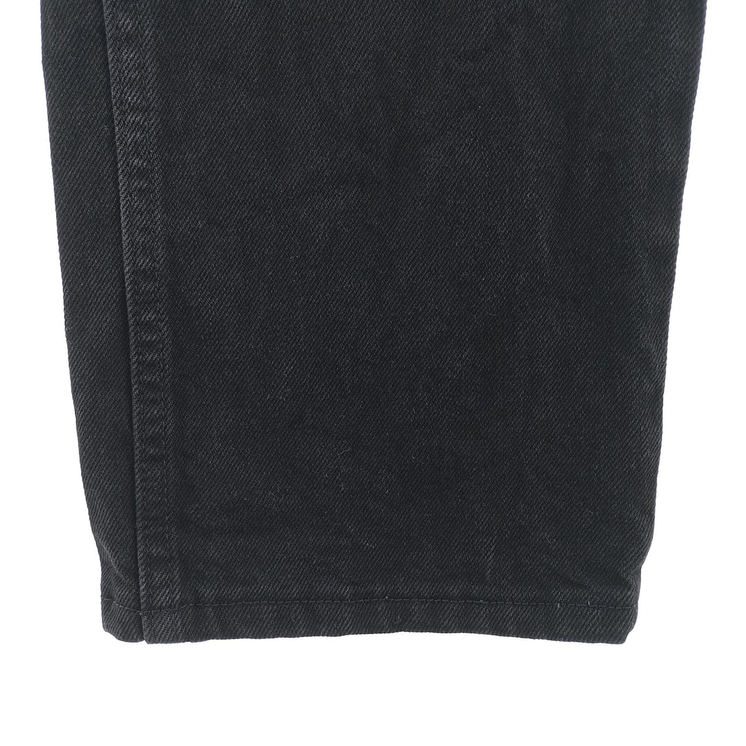 Rustler Black Denim Straight Denim Pants for Men, W32 equivalent cotton black type Vintage Second Hand