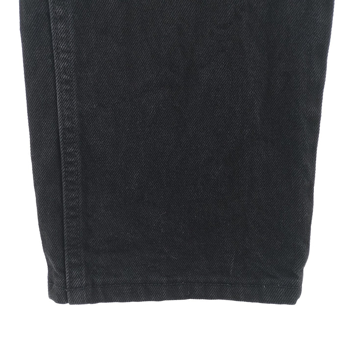 Rustler Black Denim Straight Denim Pants for Men, W32 equivalent cotton black type Vintage Second Hand