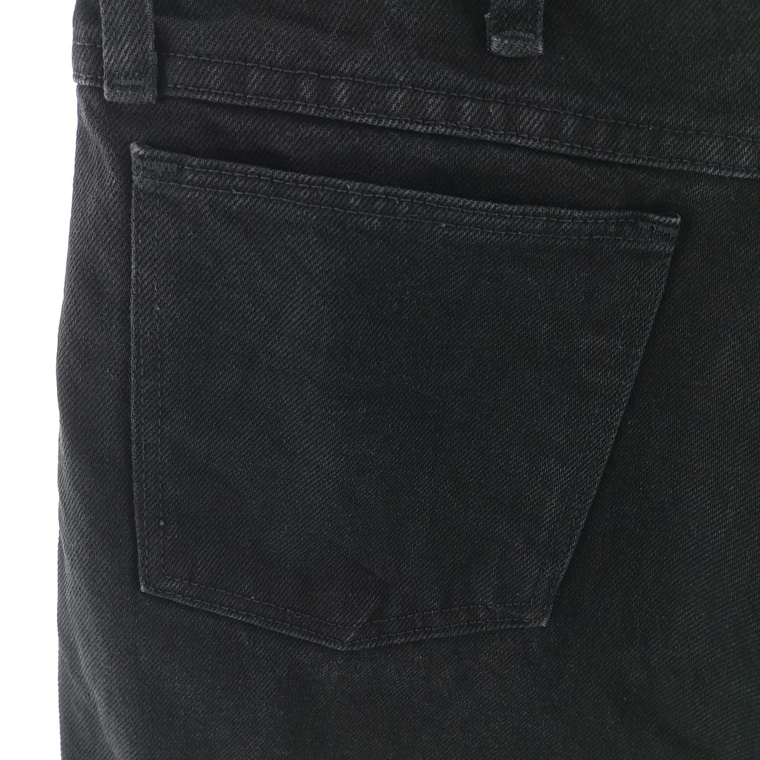 Rustler Black Denim Straight Denim Pants for Men, W32 equivalent cotton black type Vintage Second Hand