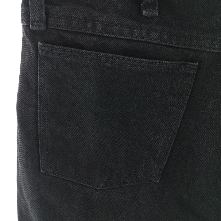 Rustler Black Denim Straight Denim Pants for Men, W32 equivalent cotton black type Vintage Second Hand