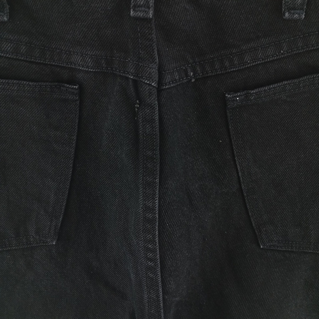 Rustler Black Denim Straight Denim Pants for Men, W32 equivalent cotton black type Vintage Second Hand