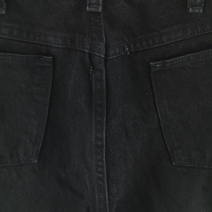 Rustler Black Denim Straight Denim Pants for Men, W32 equivalent cotton black type Vintage Second Hand