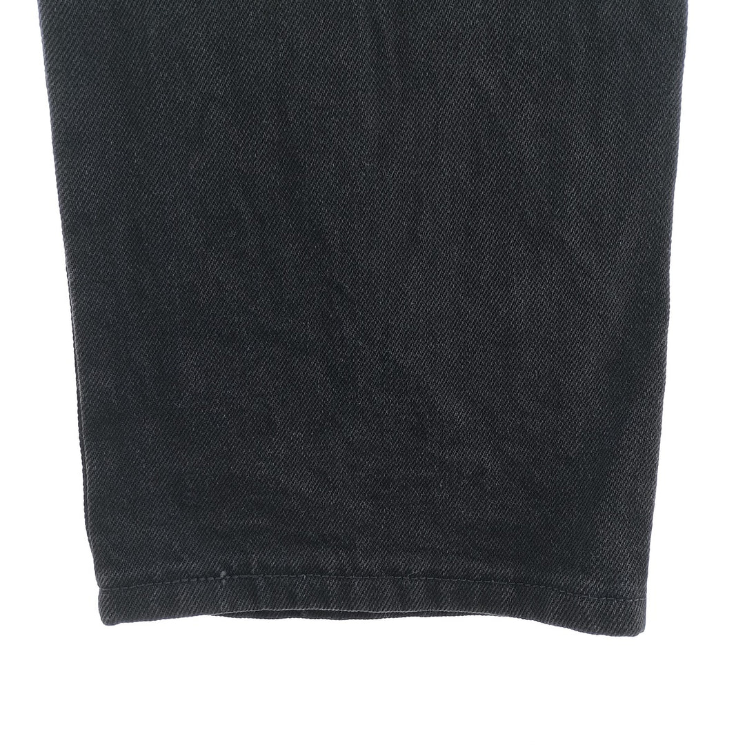 Rustler Black Denim Straight Denim Pants for Men, W32 equivalent cotton black type Vintage Second Hand