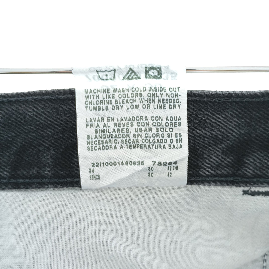 Rustler Black Denim Straight Denim Pants for Men, W32 equivalent cotton black type Vintage Second Hand