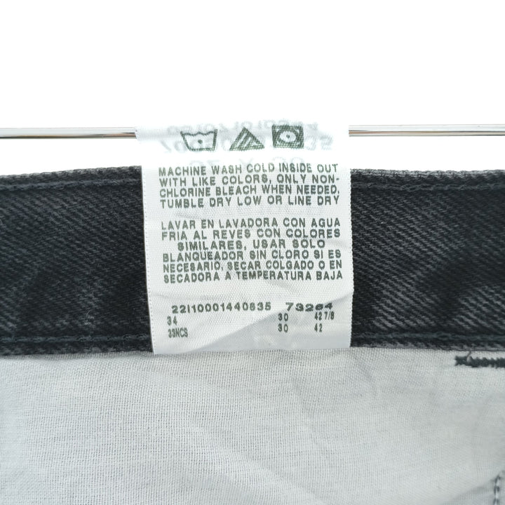 Rustler Black Denim Straight Denim Pants for Men, W32 equivalent cotton black type Vintage Second Hand