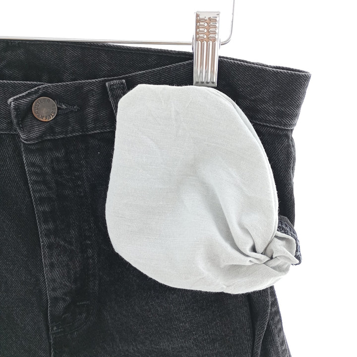Rustler Black Denim Straight Denim Pants for Men, W32 equivalent cotton black type Vintage Second Hand
