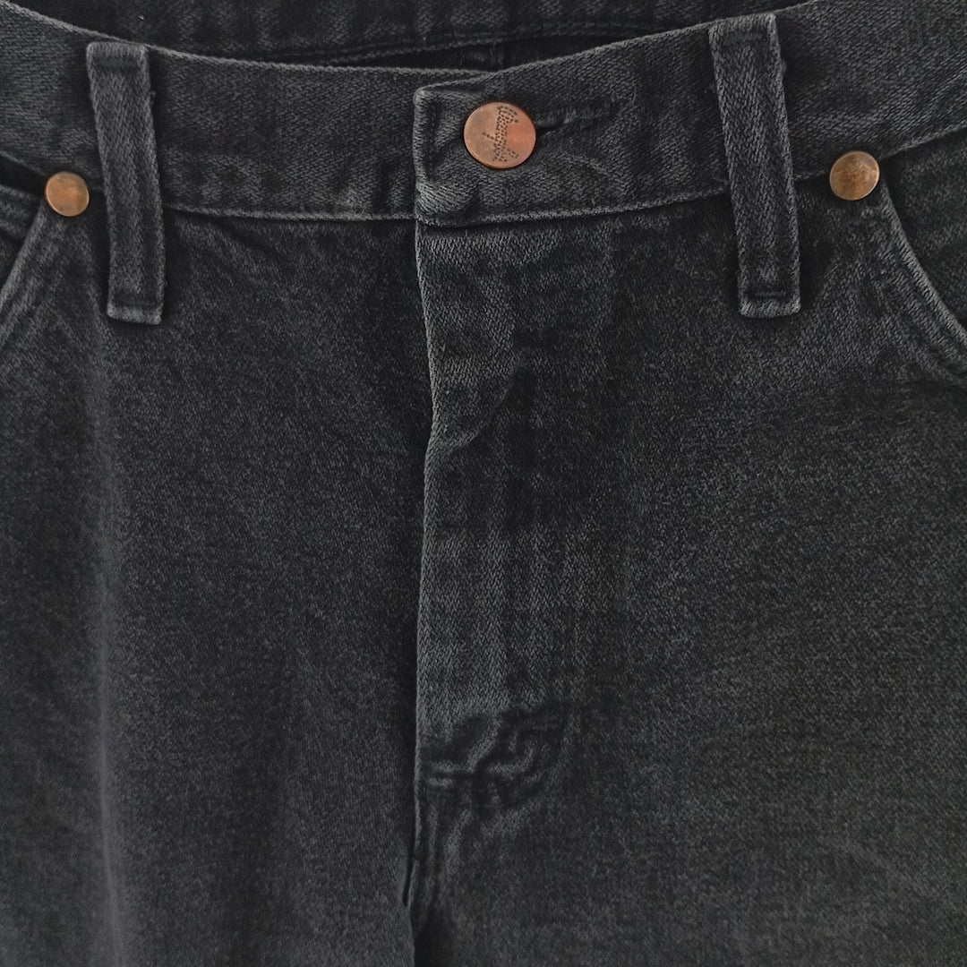 Vintage 1990s-2000'S Wrangler 13MWZ Black Denim Tapered Denim Pants, Men's Size W30 cotton black type Vintage Second Hand