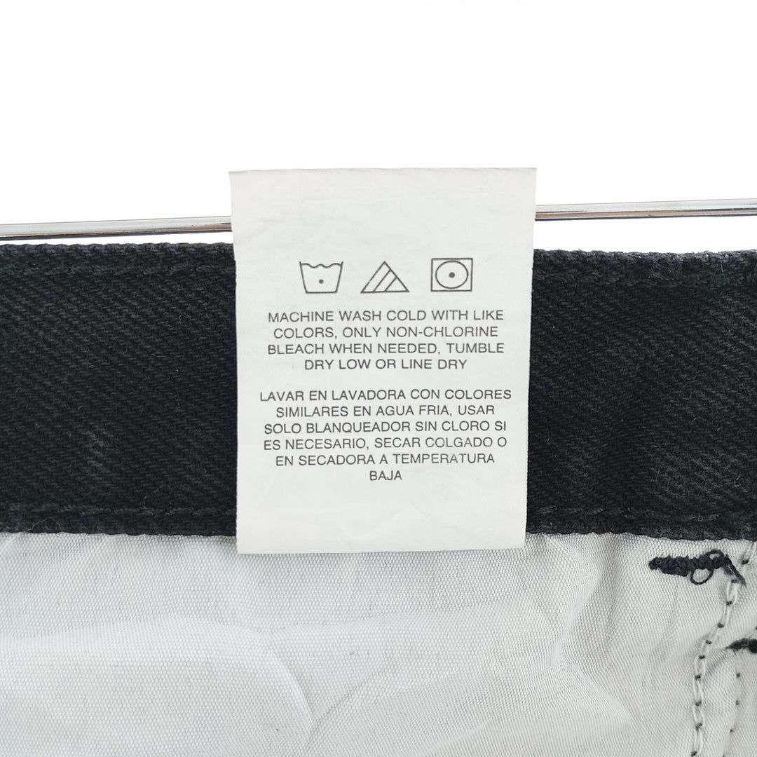 Rustler Black Denim Straight Denim Pants for Men, W34 equivalent cotton black type Vintage Second Hand