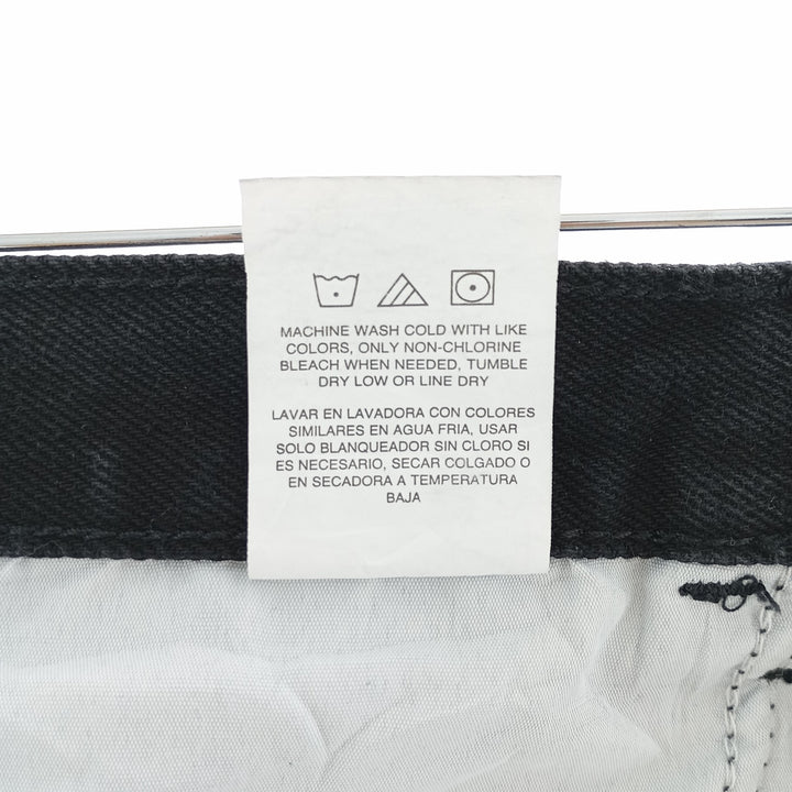 Rustler Black Denim Straight Denim Pants for Men, W34 equivalent cotton black type Vintage Second Hand