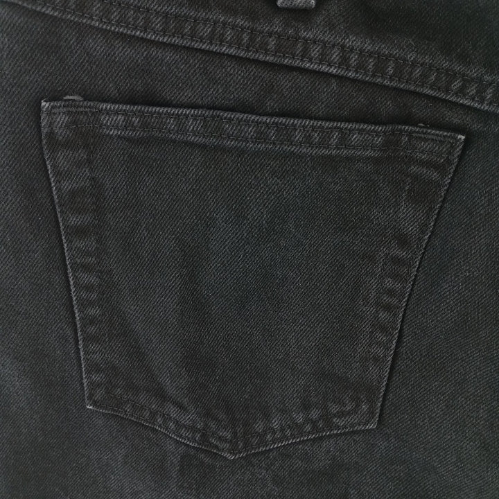 Rustler Black Denim Straight Denim Pants for Men, W34 equivalent cotton black type Vintage Second Hand