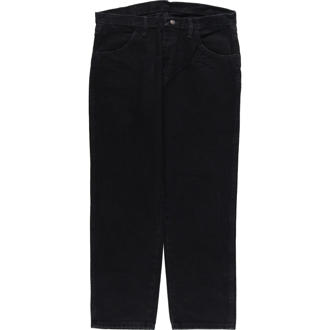 Rustler Black Denim Straight Denim Pants for Men, W36 cotton black type Vintage Second Hand