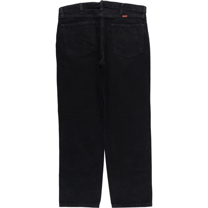 Rustler Black Denim Straight Denim Pants for Men, W36 cotton black type Vintage Second Hand