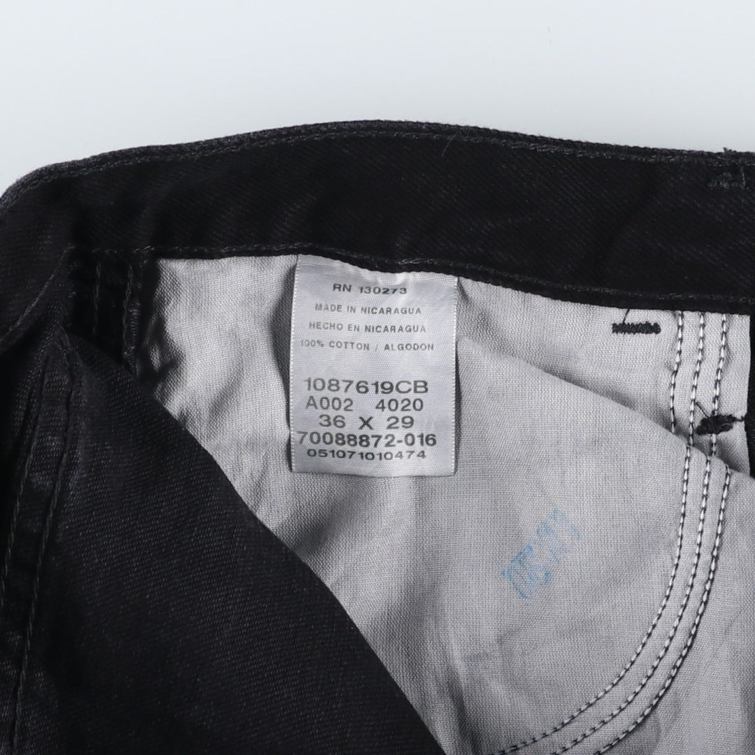 Rustler Black Denim Straight Denim Pants for Men, W36 cotton black type Vintage Second Hand