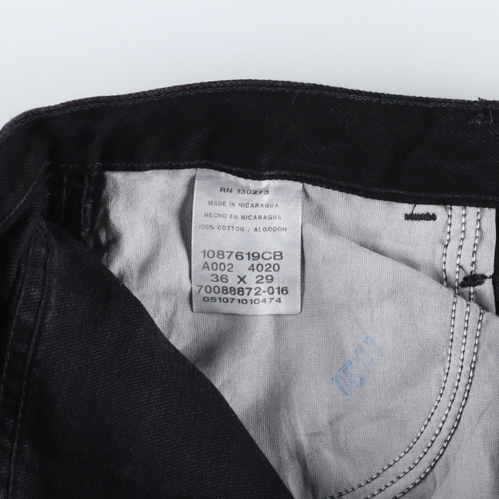 Rustler Black Denim Straight Denim Pants for Men, W36 cotton black type Vintage Second Hand