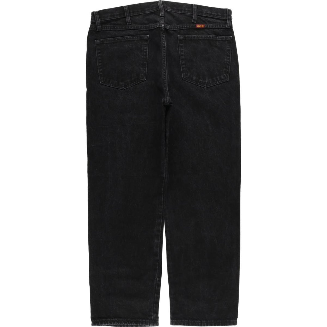 Rustler Black Denim Straight Denim Pants for Men, W36 cotton black type Vintage Second Hand