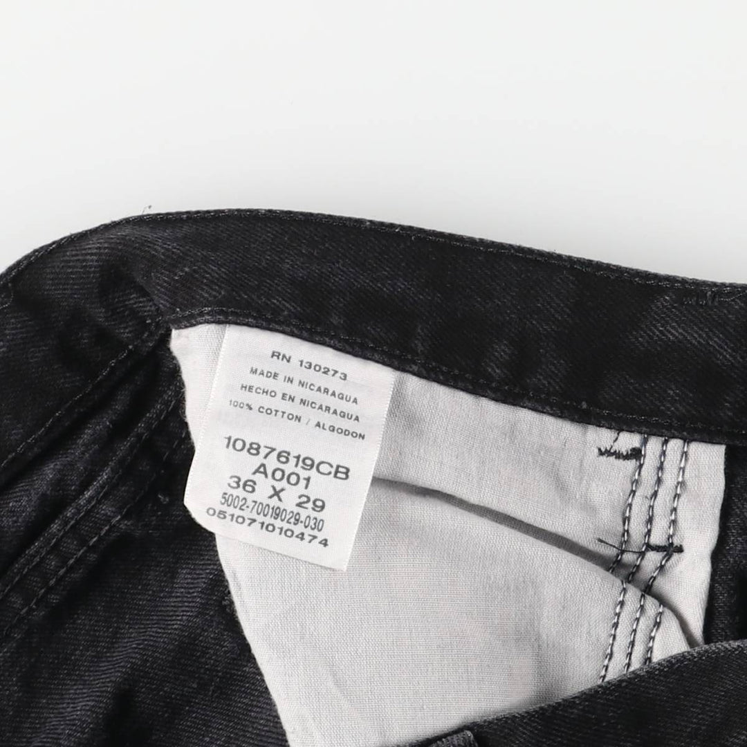 Rustler Black Denim Straight Denim Pants for Men, W36 cotton black type Vintage Second Hand