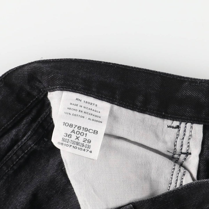 Rustler Black Denim Straight Denim Pants for Men, W36 cotton black type Vintage Second Hand