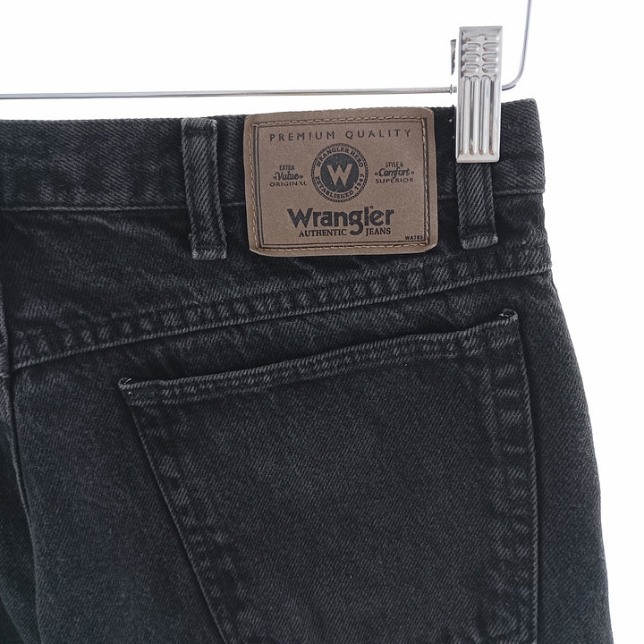 Wrangler Black Denim Straight Denim Pants for Men, W34 cotton black type Vintage Second Hand