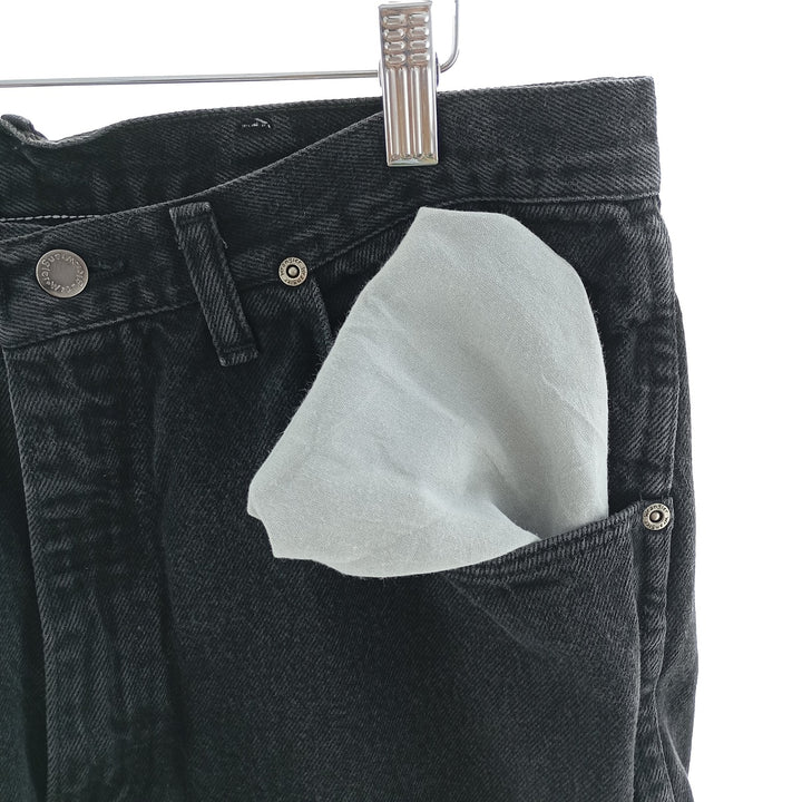 Wrangler Black Denim Straight Denim Pants for Men, W34 cotton black type Vintage Second Hand