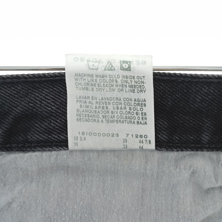 Rustler Black Denim Straight Denim Pants for Men, W35 equivalent cotton black type Vintage Second Hand