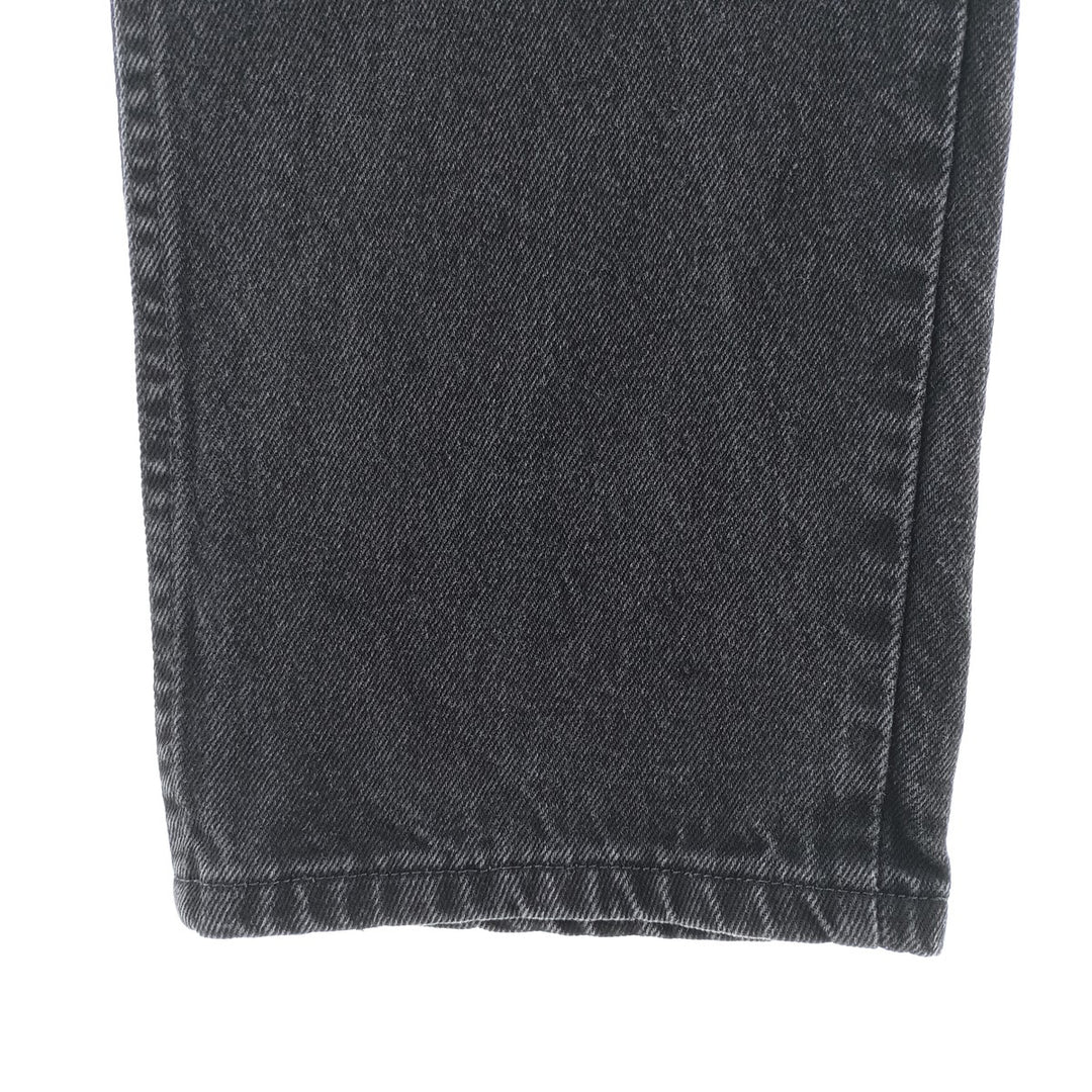 Rustler Black Denim Straight Denim Pants for Men, W35 equivalent cotton black type Vintage Second Hand