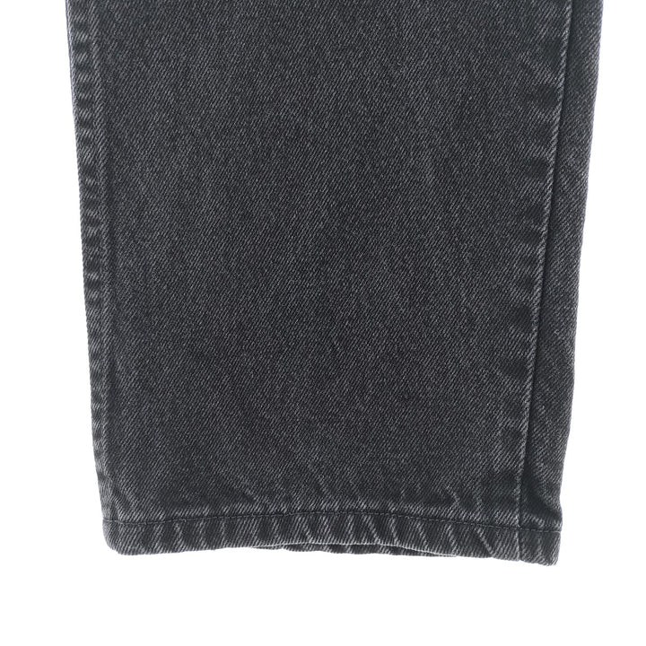 Rustler Black Denim Straight Denim Pants for Men, W35 equivalent cotton black type Vintage Second Hand