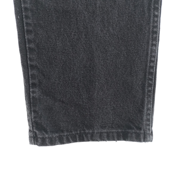 Rustler Black Denim Straight Denim Pants for Men, W35 equivalent cotton black type Vintage Second Hand