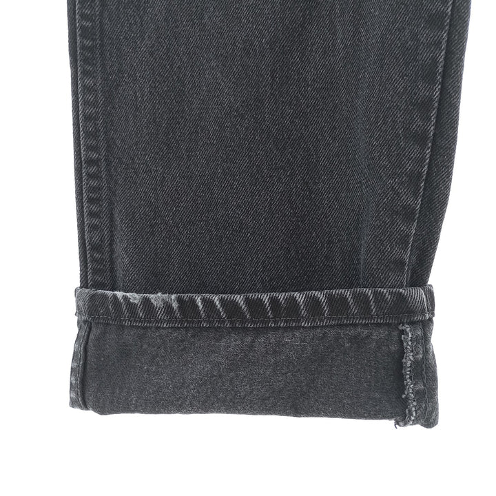 Rustler Black Denim Straight Denim Pants for Men, W35 equivalent cotton black type Vintage Second Hand
