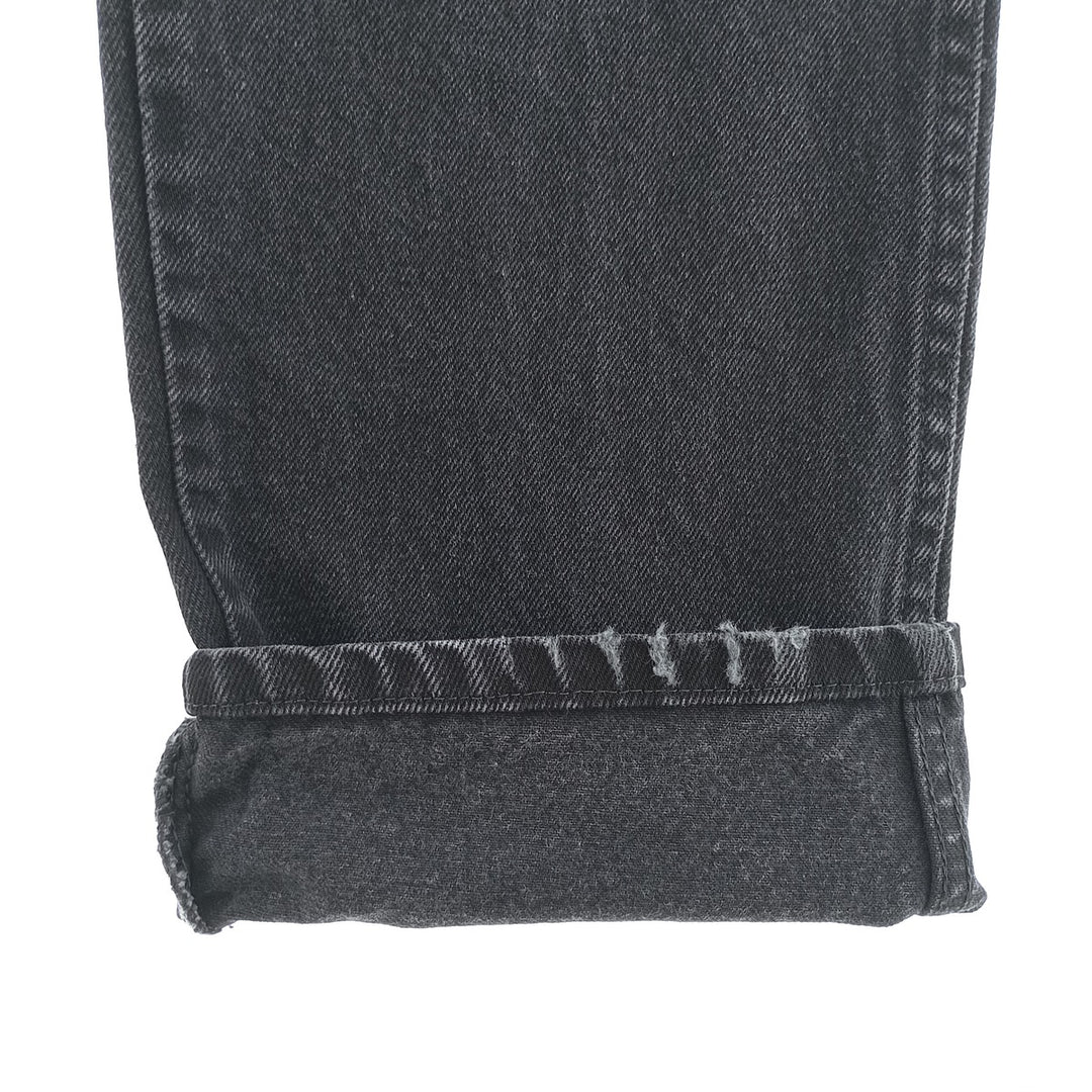 Rustler Black Denim Straight Denim Pants for Men, W35 equivalent cotton black type Vintage Second Hand