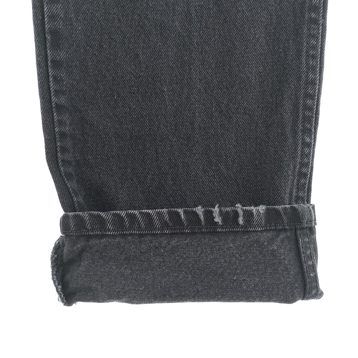 Rustler Black Denim Straight Denim Pants for Men, W35 equivalent cotton black type Vintage Second Hand