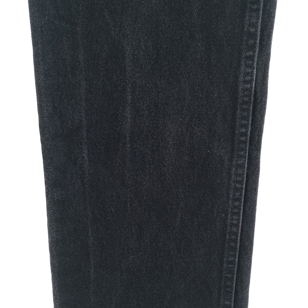 Vintage 90s-00'S Wrangler black denim straight-leg denim pants, women's size M (w26). cotton black type Vintage Second Hand
