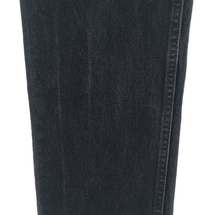 Vintage 90s-00'S Wrangler black denim straight-leg denim pants, women's size M (w26). cotton black type Vintage Second Hand