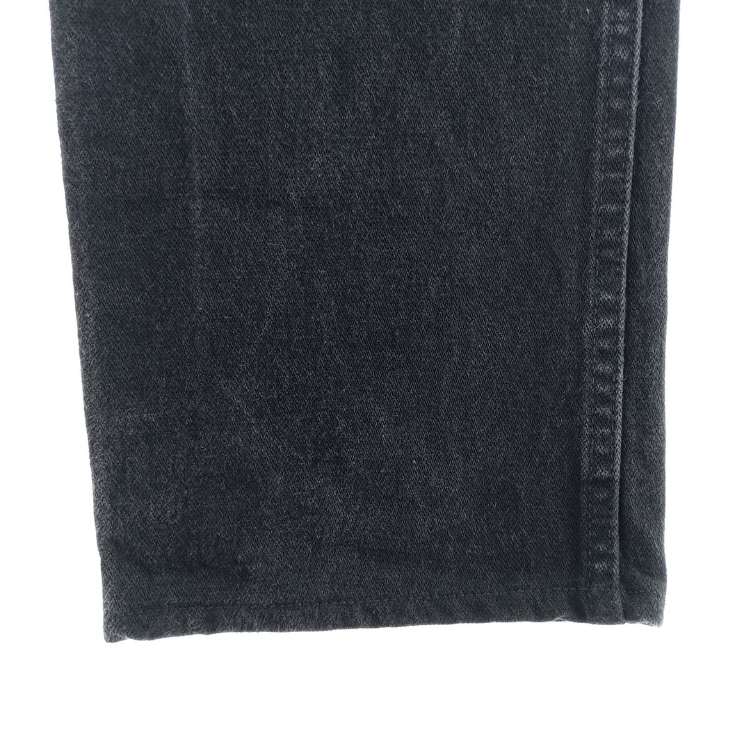 Vintage 90s-00'S Wrangler black denim straight-leg denim pants, women's size M (w26). cotton black type Vintage Second Hand