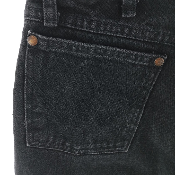 Vintage 90s-00'S Wrangler black denim straight-leg denim pants, women's size M (w26). cotton black type Vintage Second Hand