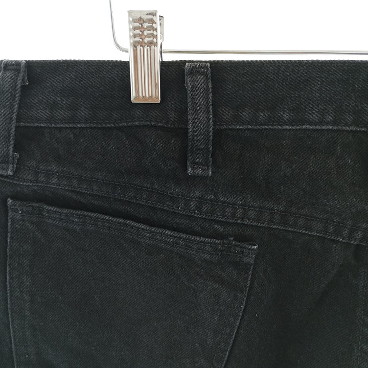 Rustler Black Denim Straight Denim Pants for Men, W34 equivalent cotton black type Vintage Second Hand