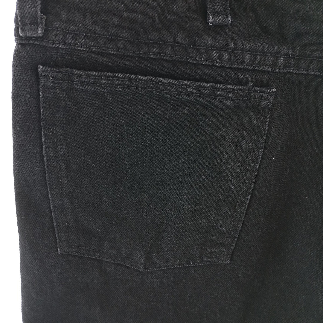Rustler Black Denim Straight Denim Pants for Men, W34 equivalent cotton black type Vintage Second Hand