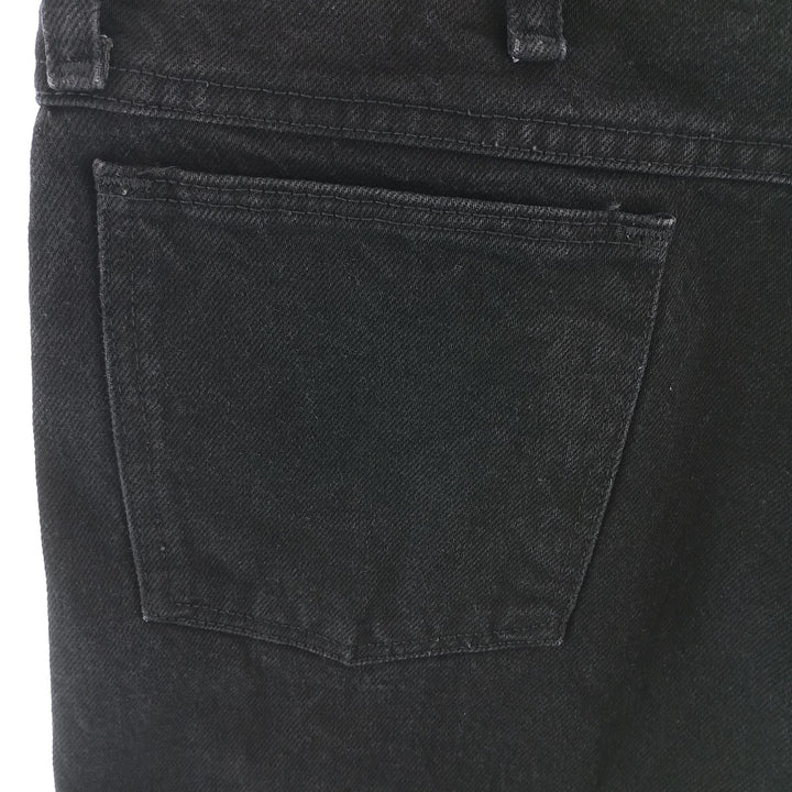 Rustler Black Denim Straight Denim Pants for Men, W34 equivalent cotton black type Vintage Second Hand